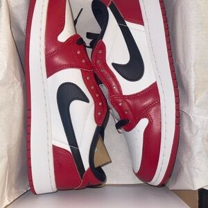 Jordan Kids Sneakers Red Black White